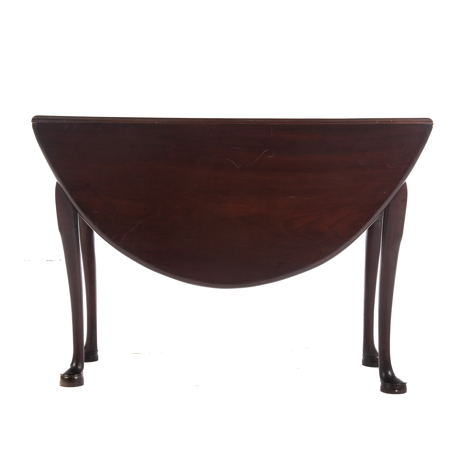 Appraisal: GEORGE II MAHOGANY DROP LEAF TABLE Circa - with shaped