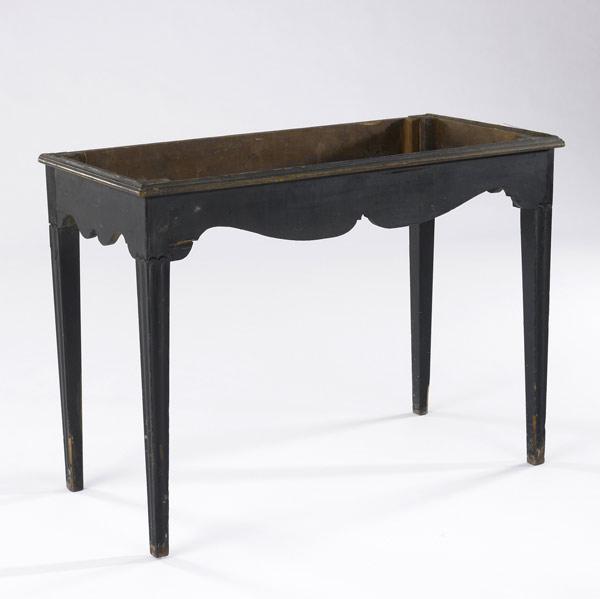 Appraisal: ENGLISH MIXING TABLE BASE Ebonized wood ca - x x