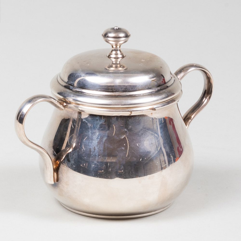 Appraisal: Christofle Silver Plate Sugar Bowl and Cover x x in