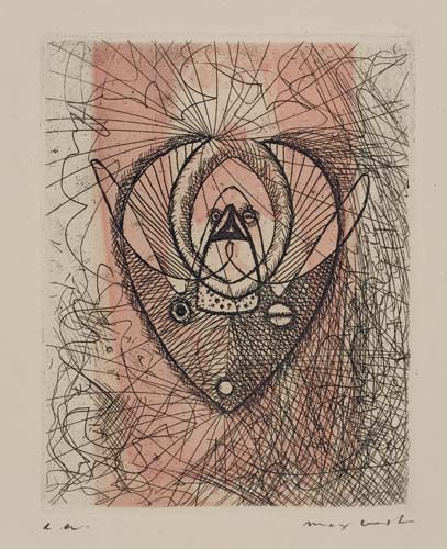 Appraisal: MAX ERNST Untitled La Brebis Galante Etching printed in black