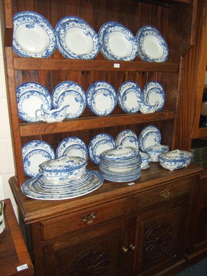 Appraisal: An oak dresser base of two short drawers over two