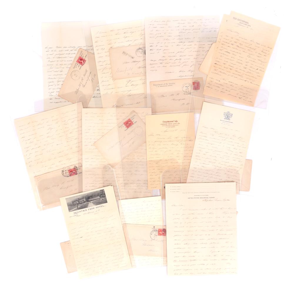 Appraisal: ELEVEN LETTERS WITH COVERS HOME TO MOM FROM A MAN