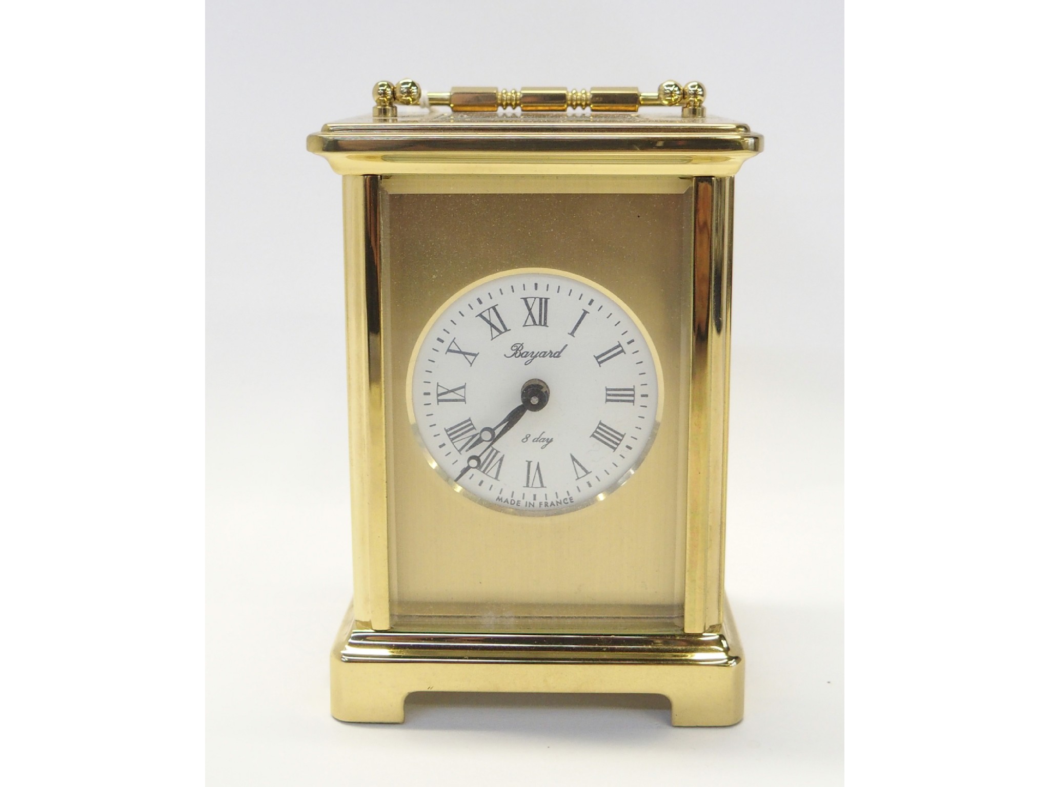 Appraisal: Baynard brass and glass carriage clock