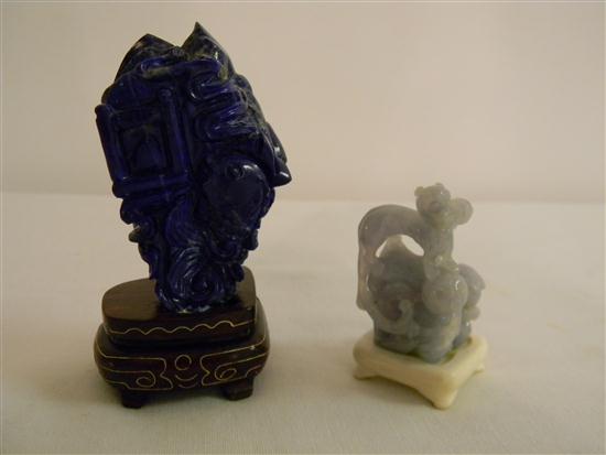 Appraisal: Chinese th century a lapis lazuli figure of a carp