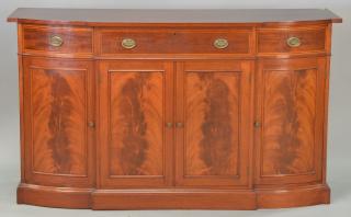 Appraisal: Margolis credenza D shaped with doors and drawers ht wd