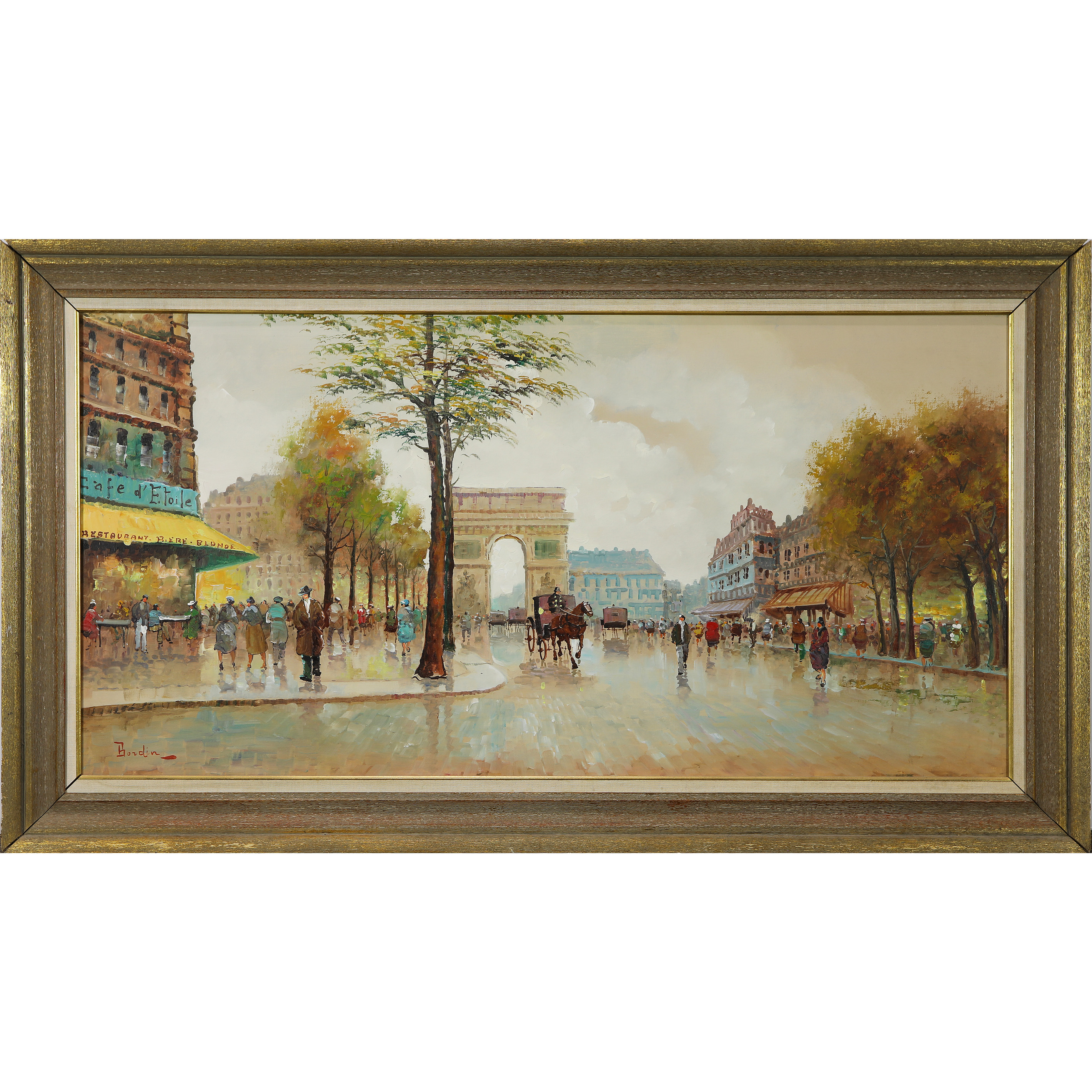 Appraisal: PAINTING FRENCH SCHOOL French School th century Street Scene oil