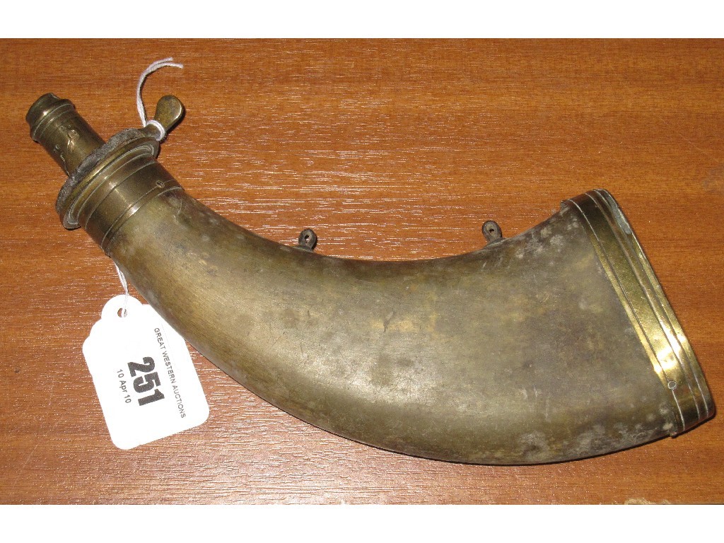 Appraisal: Horn powder flask