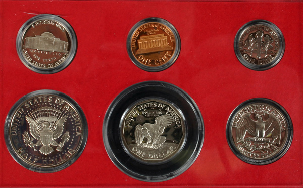 Appraisal: Two U S Mint Proof Sets w Boxes