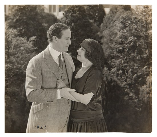 Appraisal: HOUDINI HARRY Vintage photographic portrait of Harry and Bess Houdini