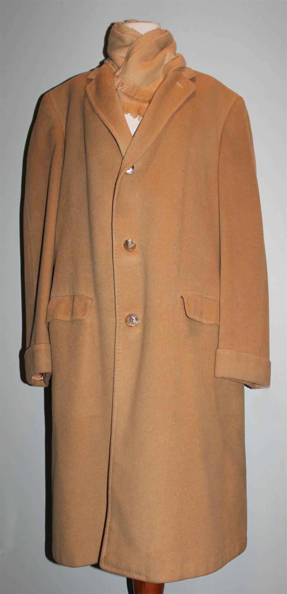 Appraisal: RALEIGH HABERDASHER CASHMERE MEN'S COAT SIZE TALL beautifully made with