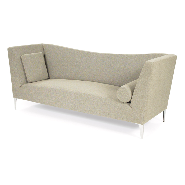 Appraisal: Jasper Morrison sofa by Cappellini s upholstered form with curved