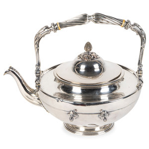 Appraisal: A Christofle Silver Plate Kettle TH CENTURY lacking the stand