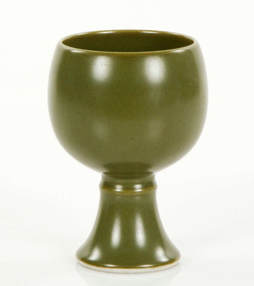 Appraisal: - Chinese Footed Cup Chinese footed cup with tea color