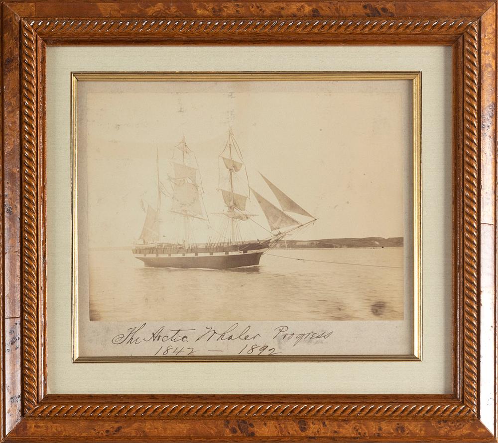 Appraisal: PHOTOGRAPH OF THE ARCTIC WHALER PROGRESS X SIGHT FRAMED X