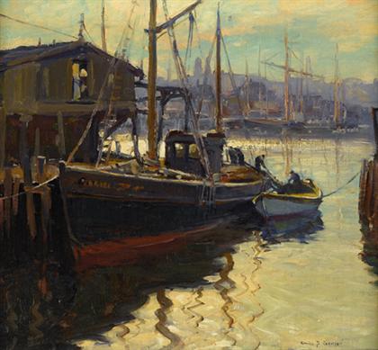 Appraisal: EMILE ALBERT GRUPPE american - GLOUCESTER DRAGGER Signed 'Emile A