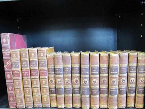 Appraisal: SHELF OF ASSORTED BINDINGS INCL GIL BLAS