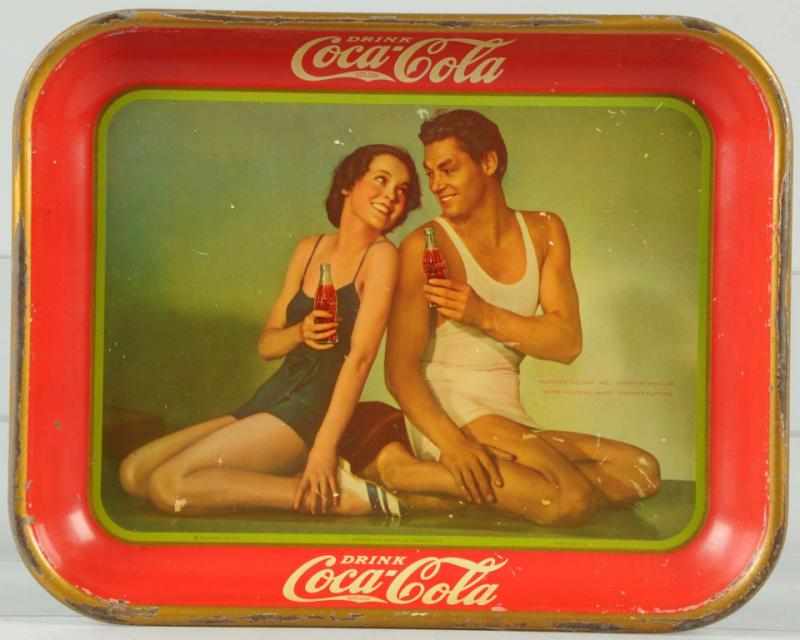 Appraisal: Coca-Cola Serving Tray Some wear spots to face and rubs