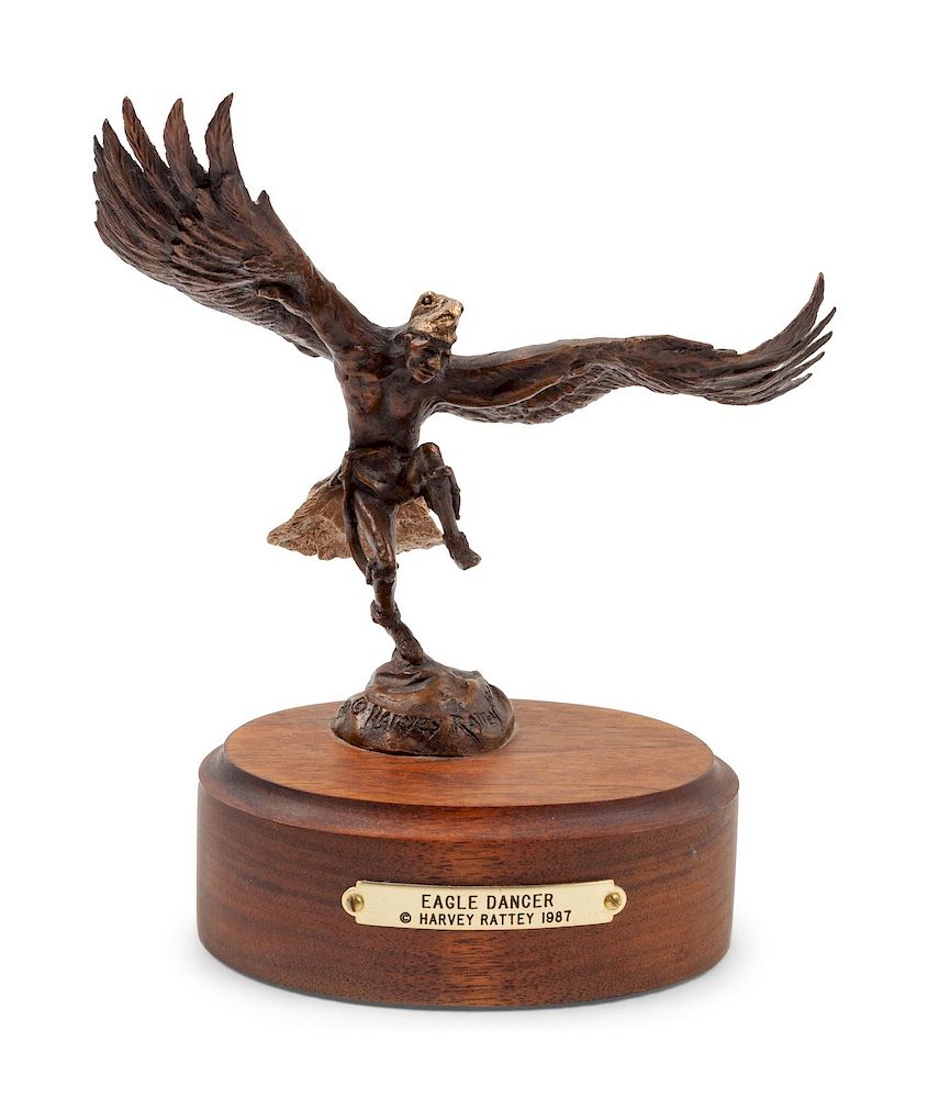 Appraisal: Harvey Rattey American b Eagle Dancer Harvey Rattey American b