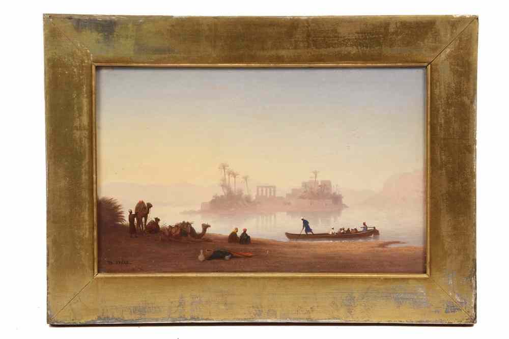 Appraisal: OOP - 'Philae Temple Nile River Egypt' by Charles-Theodore Frere