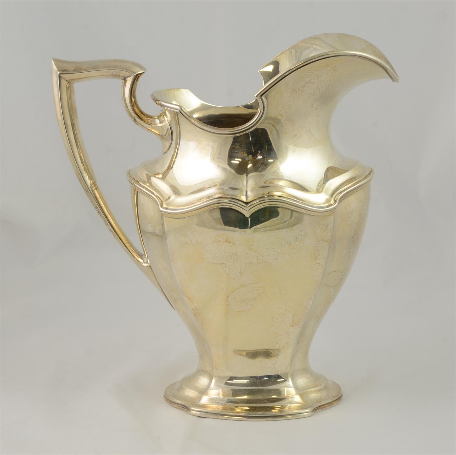 Appraisal: American Silver Pitcher Reed Barton marked Sterling - high wide