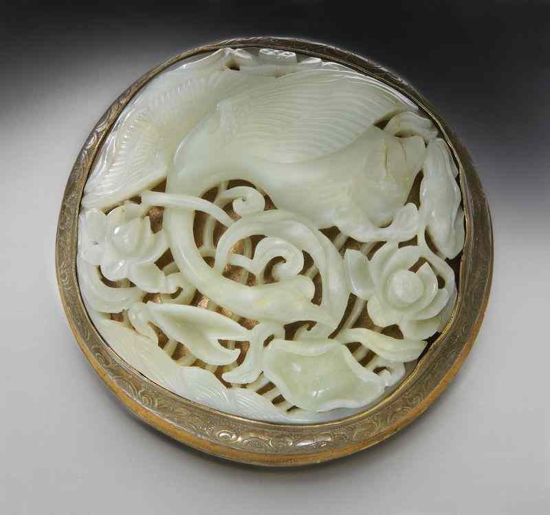 Appraisal: Chinese late Ming carved jade spring water dish the jade