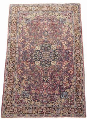 Appraisal: A Mashad carpet North East Persia c x in x