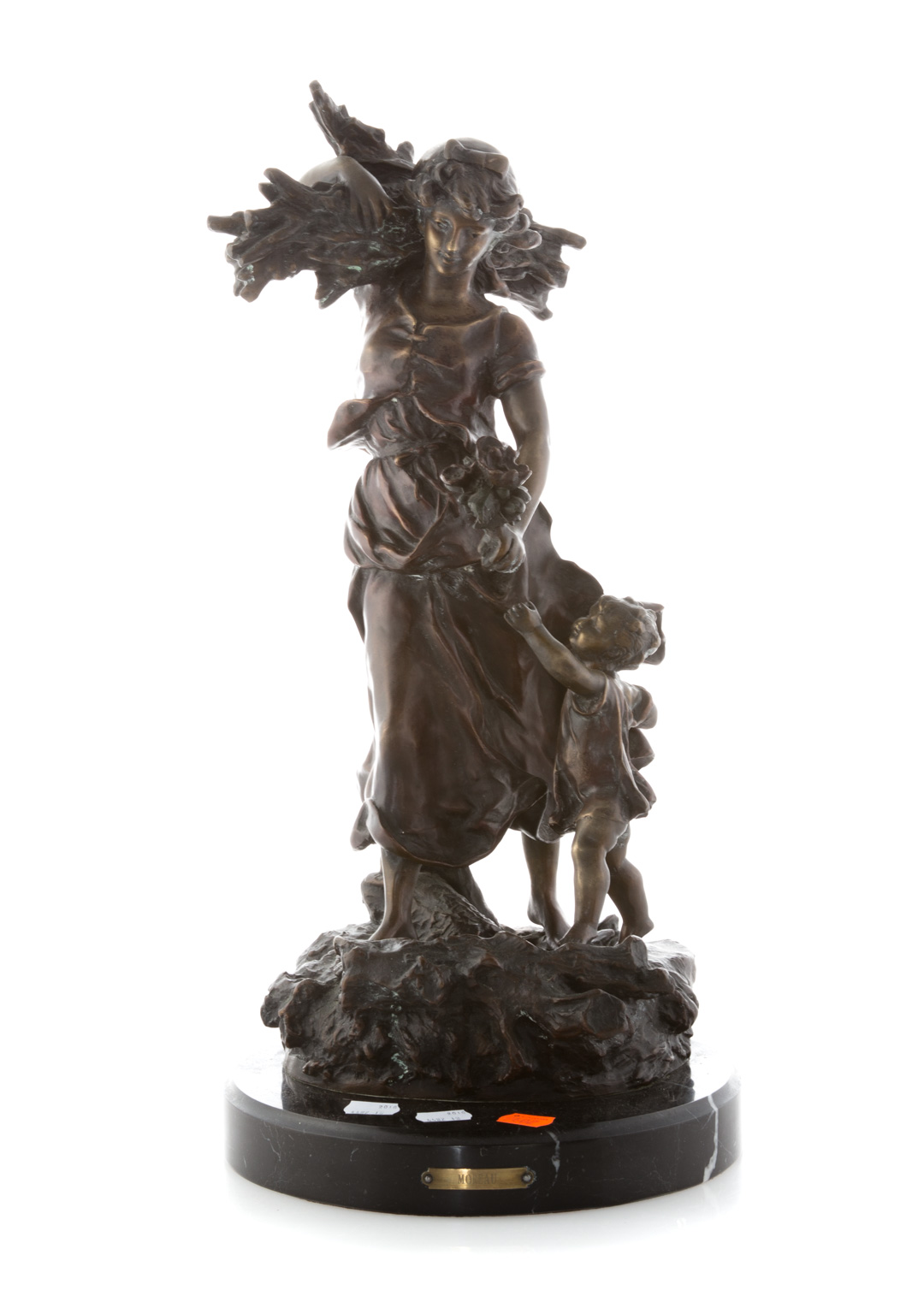 Appraisal: Reproduction bronze figural group