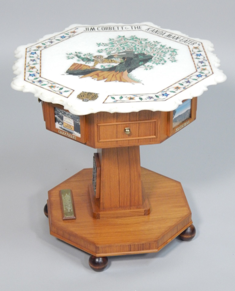 Appraisal: A late thC low occasional table commissioned in and made