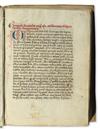 Appraisal: MANUSCRIPT Augustinus Aurelius Saint et al Sermones ad heremitas and