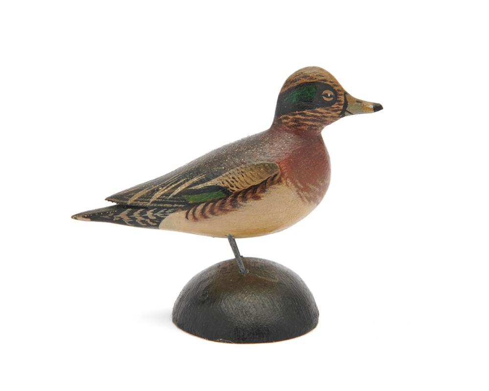 Appraisal: A ELMER CROWELL Miniature Widgeon stamped A E CROWELL -MAKER-