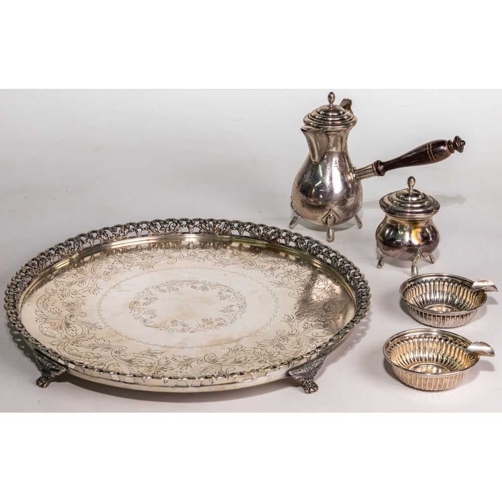 Appraisal: STERLING SILVER AND EUROPEAN SILVER OBJECT ASSORTMENT items including a