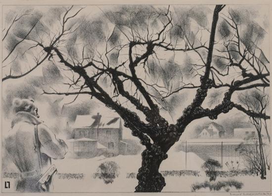 Appraisal: LOUIS LOZOWICK Russian American - TREE signed and dated '