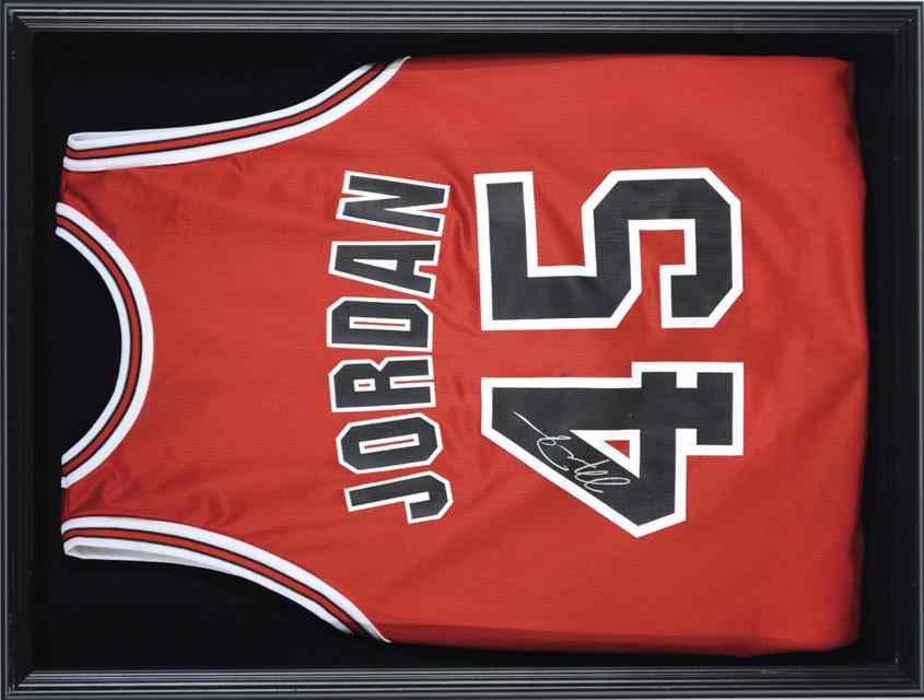 Appraisal: MICHAEL JORDAN AUTOGRAPHED BASKET BALL JERSEY one of his numbers