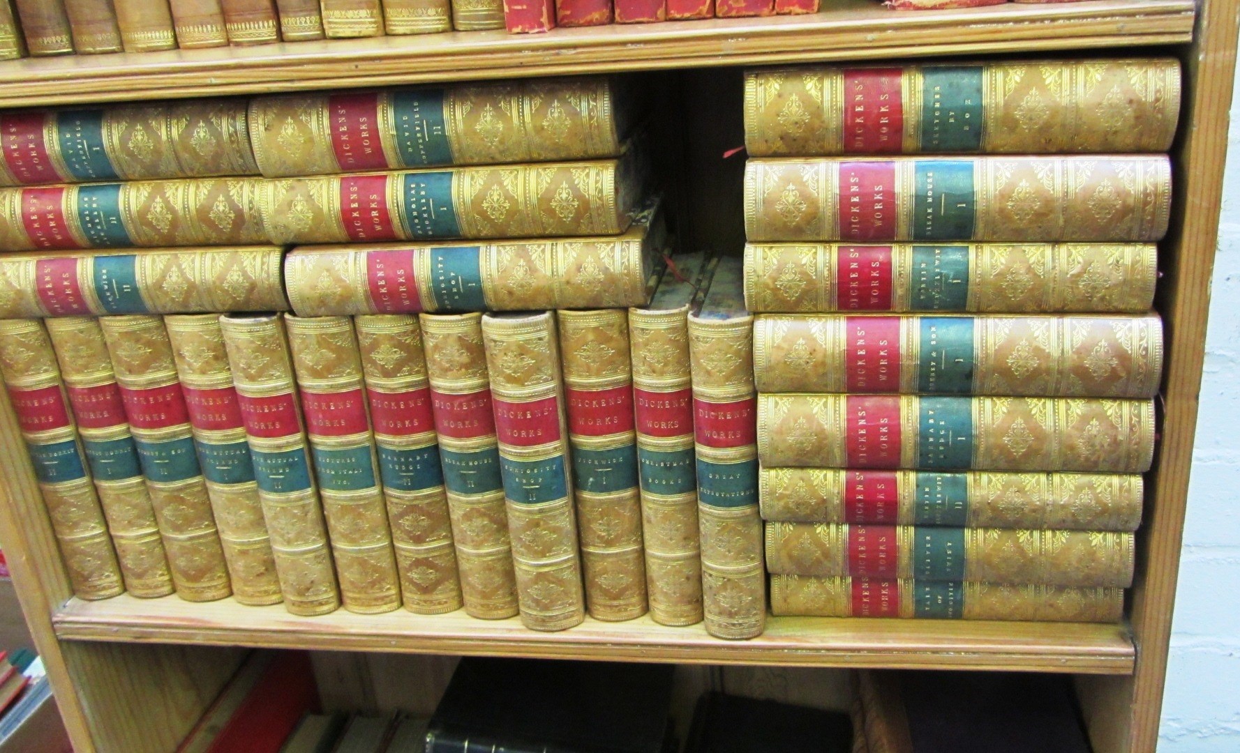 Appraisal: DICKENS C Collected Novels vols with the original illustrations later