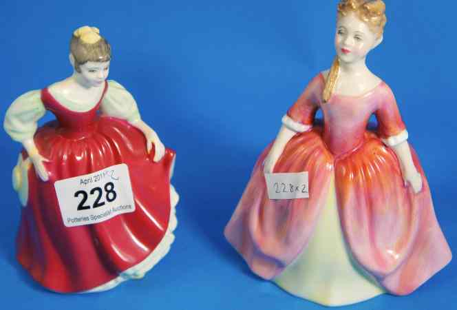 Appraisal: Royal Doulton Figures Fair Maiden HN and Debbie HN