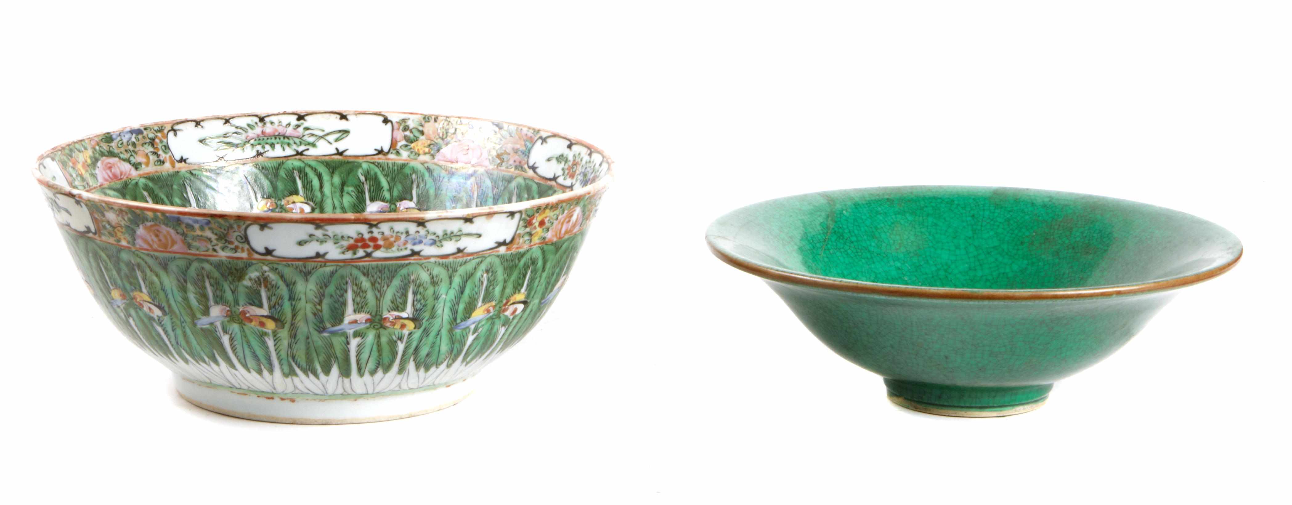 Appraisal: A group of Asian decorative articles Comprising a bowl with