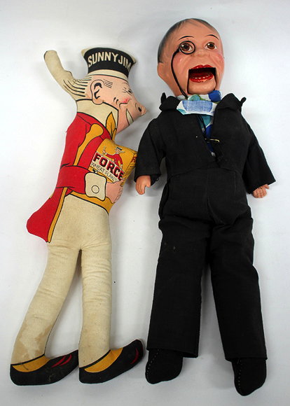 Appraisal: AN EARLY TH CENTURY SMALL SIZE VENTRILOQUIST DUMMY with composite