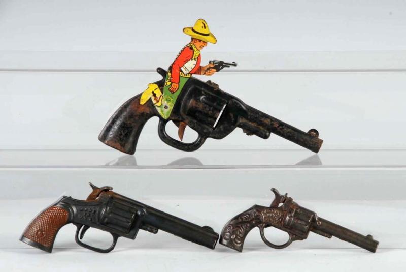 Appraisal: Lot of Small Cap Gun Toys Description Working Condition Very