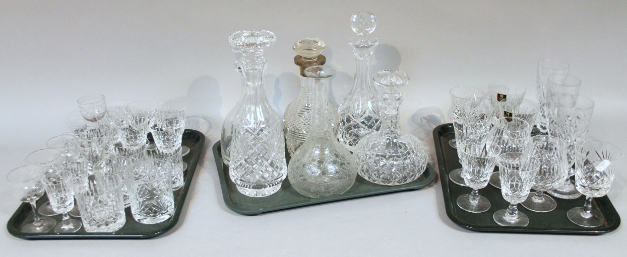 Appraisal: Various glassware to include a Georgian style decanter with silver