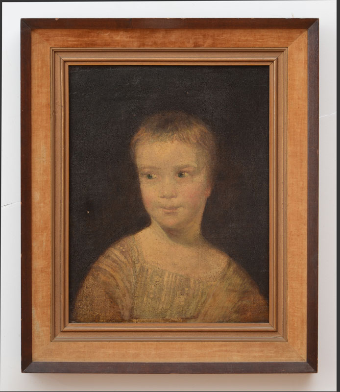 Appraisal: EUROPEAN SCHOOL PORTRAIT OF A GIRL Oil on canvas unsigned