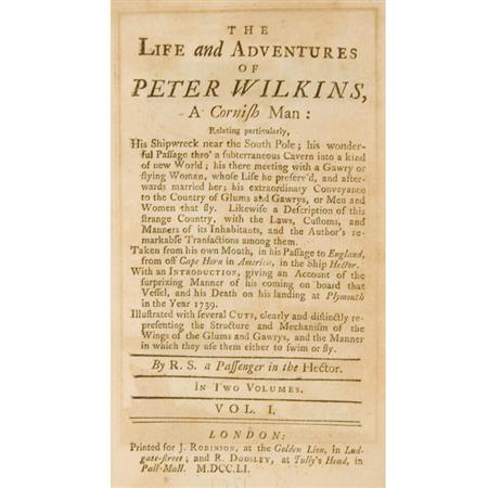 Appraisal: R S PALTOCK ROBERT The Life and Adventures of Peter