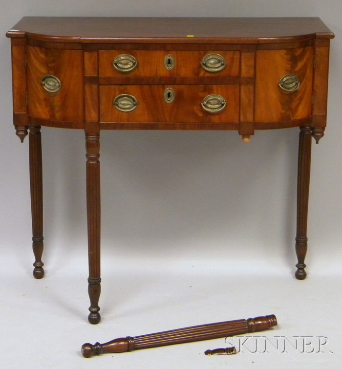 Appraisal: Regency-style Mahogany and Mahogany Veneer Server ht wd dp in