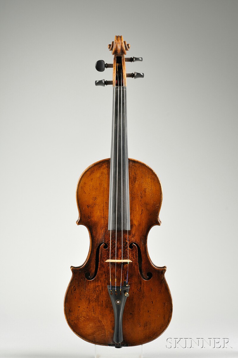 Appraisal: French Violin Caussin Workshop Neufchatel c labeled FRANCESCO RUGGERI length