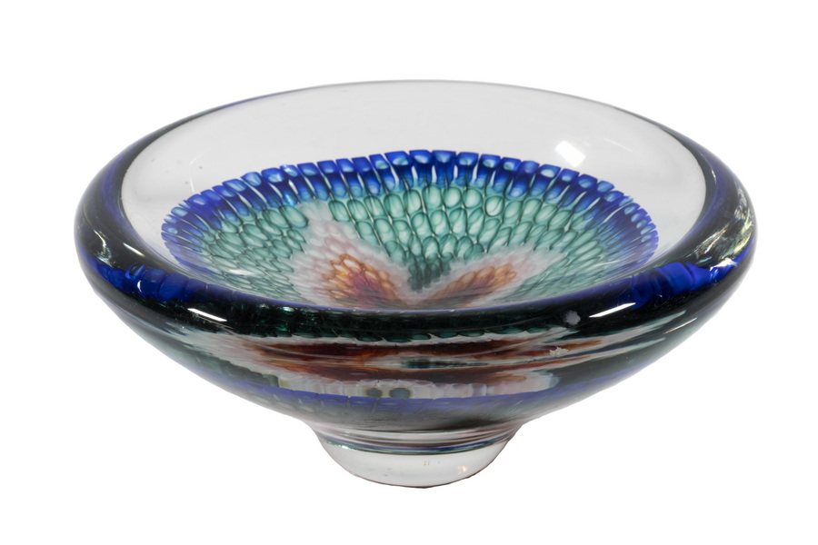 Appraisal: GARY BEECHAM NC - ART GLASS BOWL Color Study Vessel