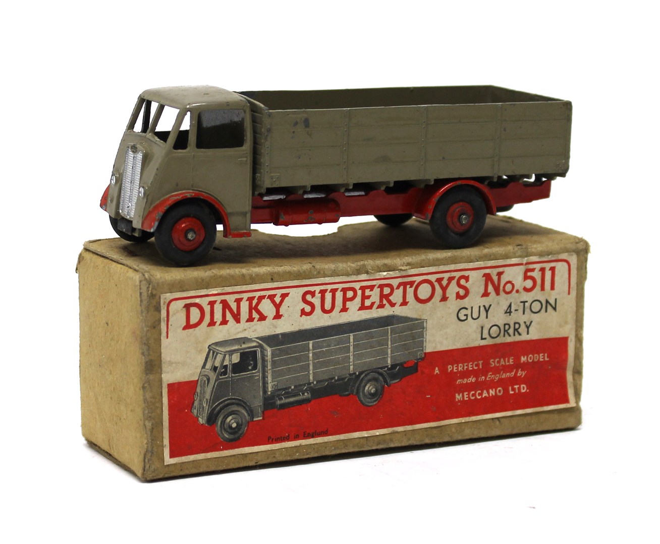 Appraisal: A Dinky Guy four ton lorry beige and red livery