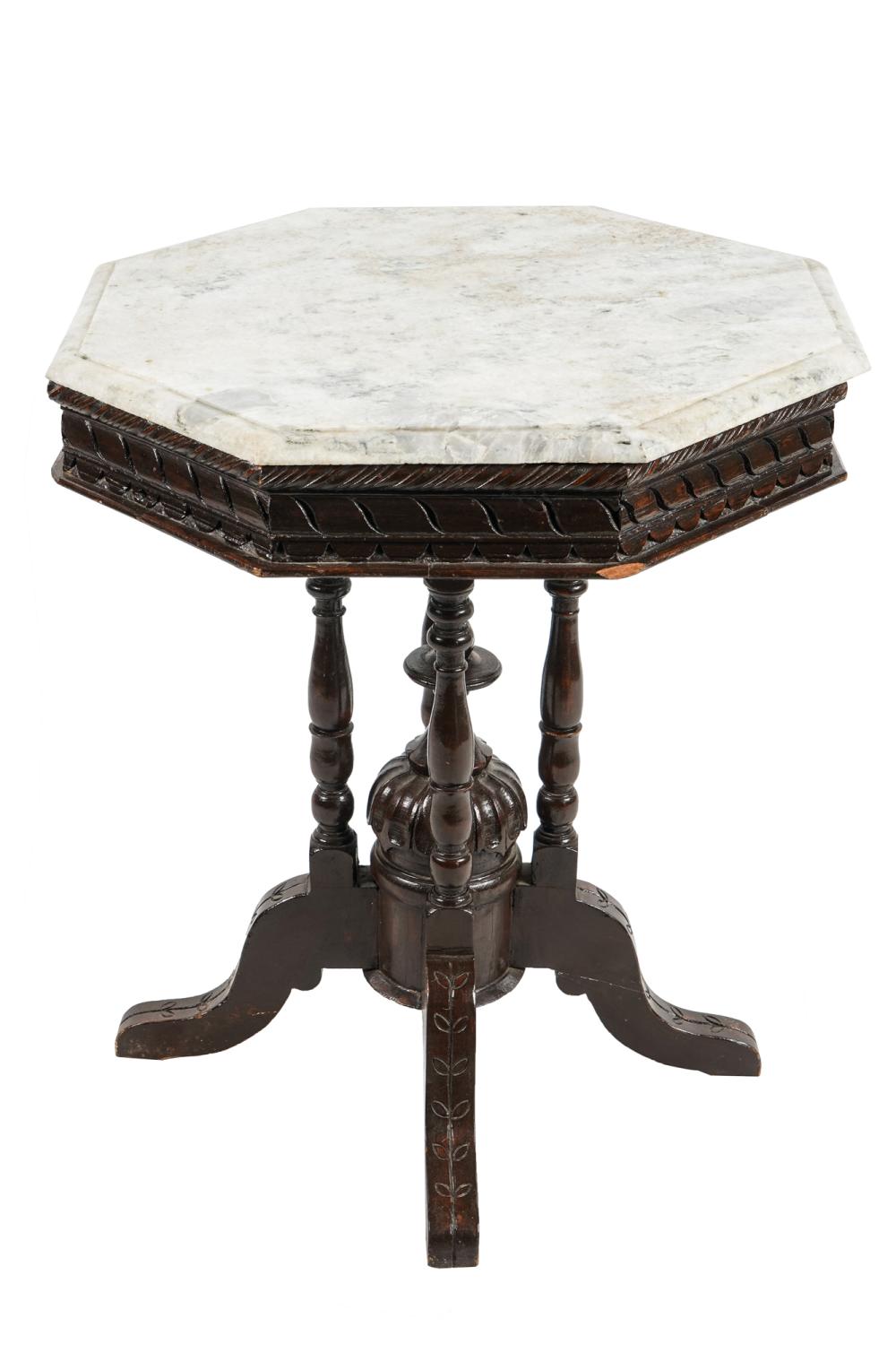 Appraisal: VICTORIAN MARBLE TOP OCCASIONAL TABLEProvenance A Michael Smith installation inches