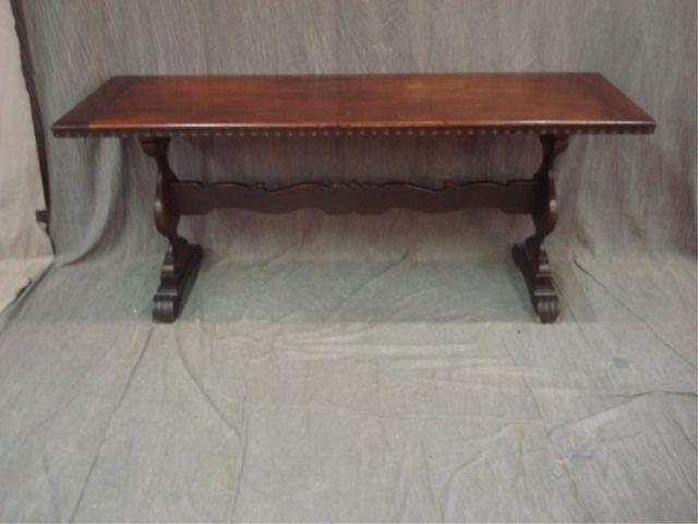 Appraisal: Italian Style Library Table From a Purchase NY home Dimensions