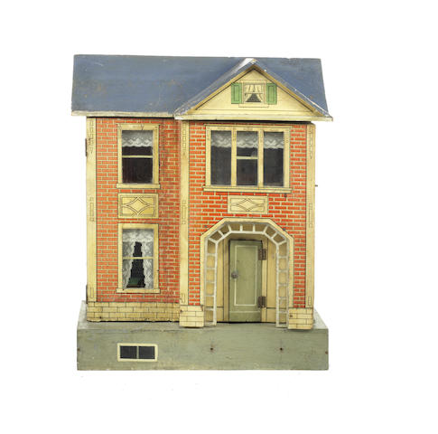 Appraisal: A Moritz Gottschalk blue roof dolls house The red brick