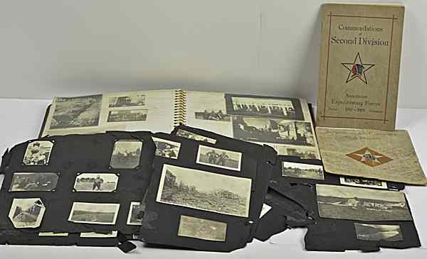 Appraisal: WWI USMC nd Division Photographic Archive Lot includes two nd