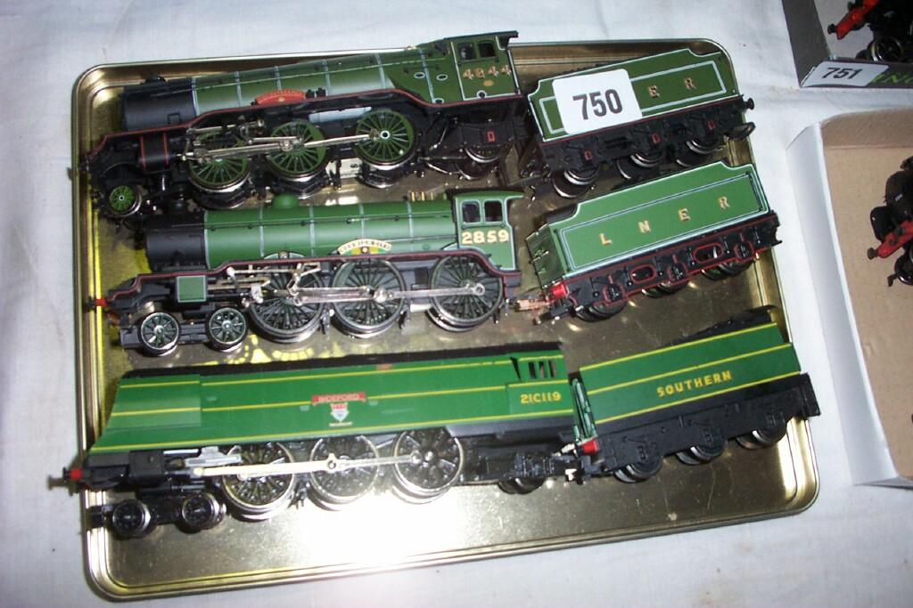 Appraisal: A collection of three Bachmann and Hornby gauge engines and